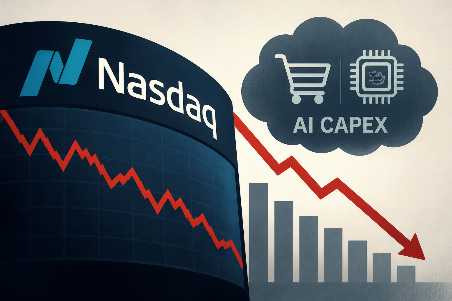 Nasdaq hits near three-month low as Amazon, Intel deepen AI capex concerns