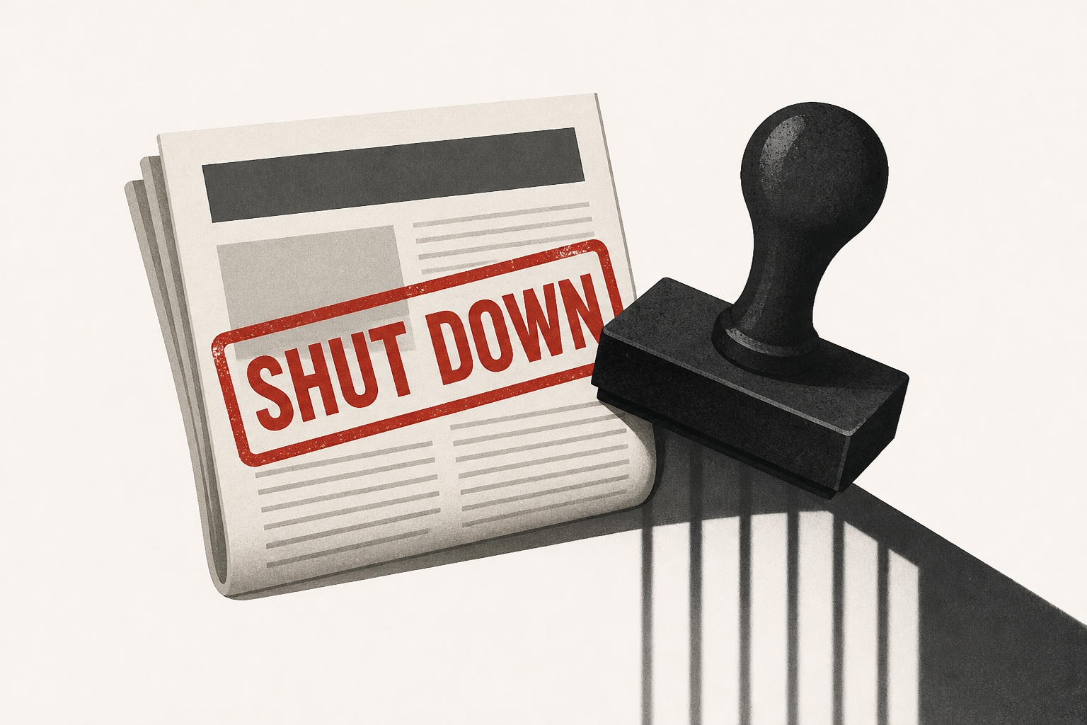 Prominent Russian newspaper shuts down under pressure from authorities