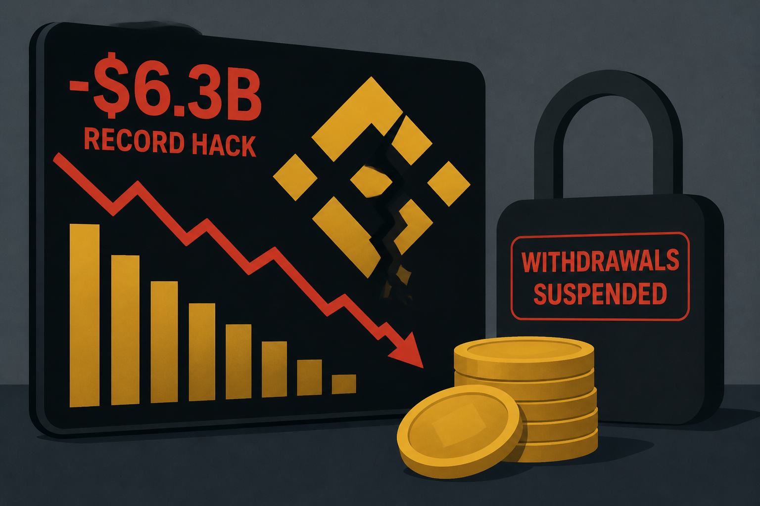Binance hacked for record $6.3B, withdrawals suspended after “complex attack”