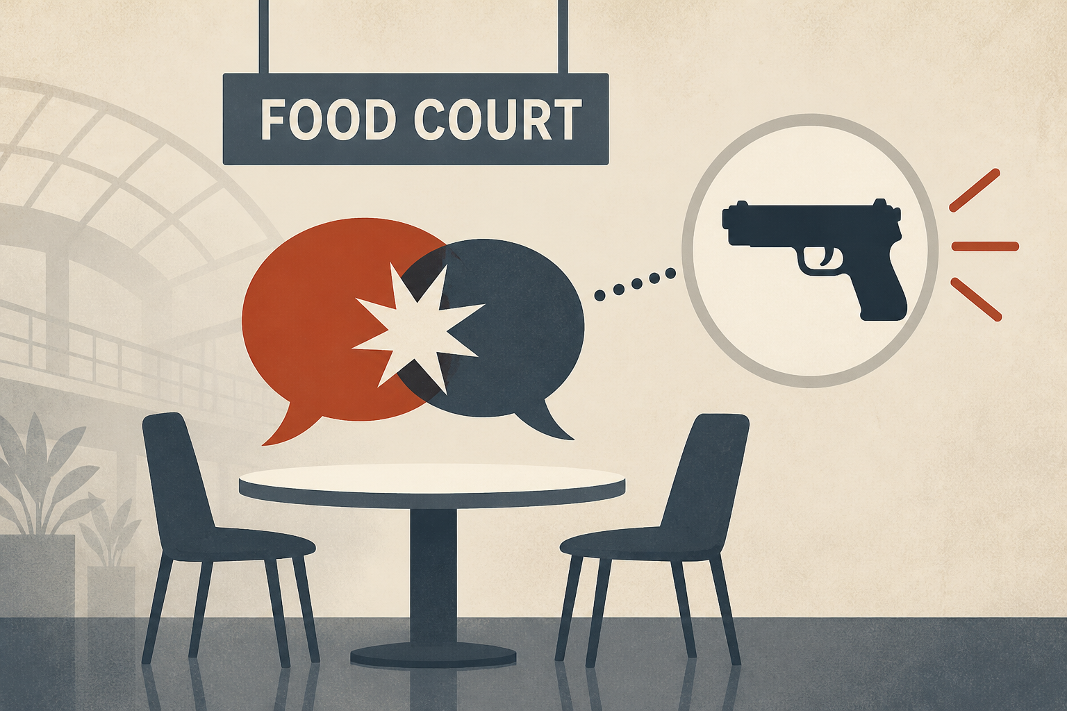 Fight inside Galleria mall's food court escalates into shooting