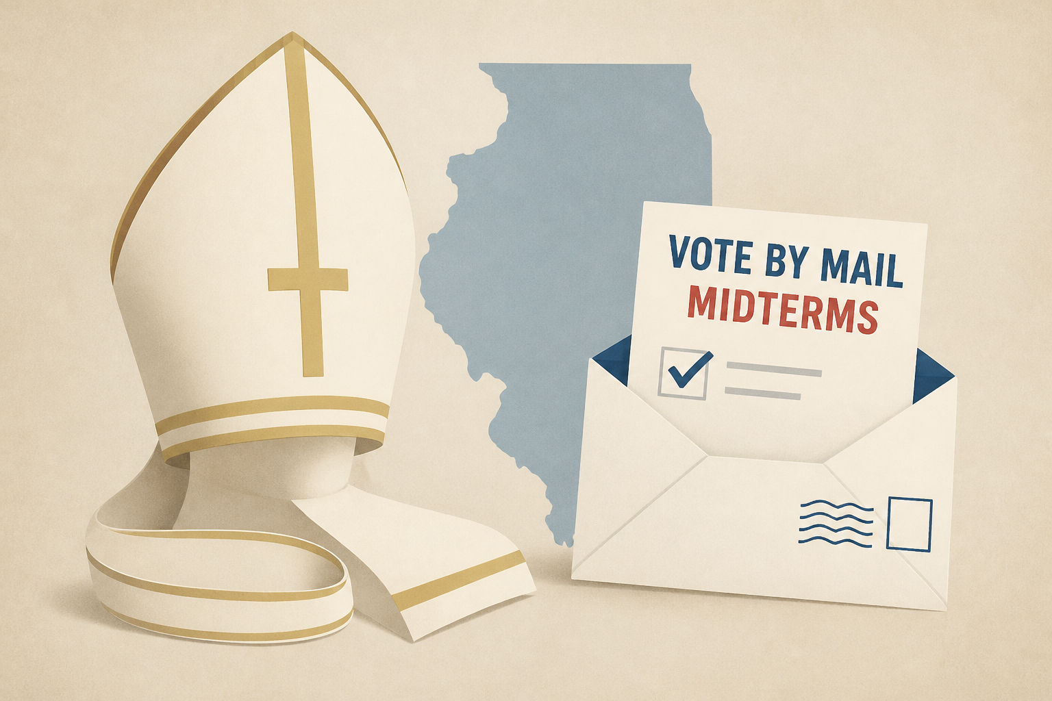 Pope Leo XIV requests an Illinois vote by mail ballot for midterms