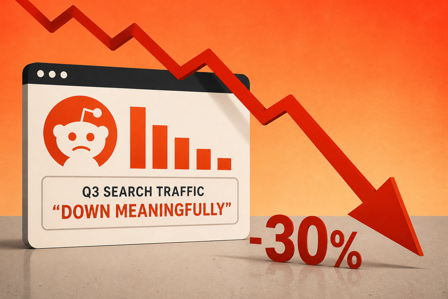 Reddit Shares Plunge 30% After Company Says Its Q3 Search Traffic Was "Down Meaningfully"