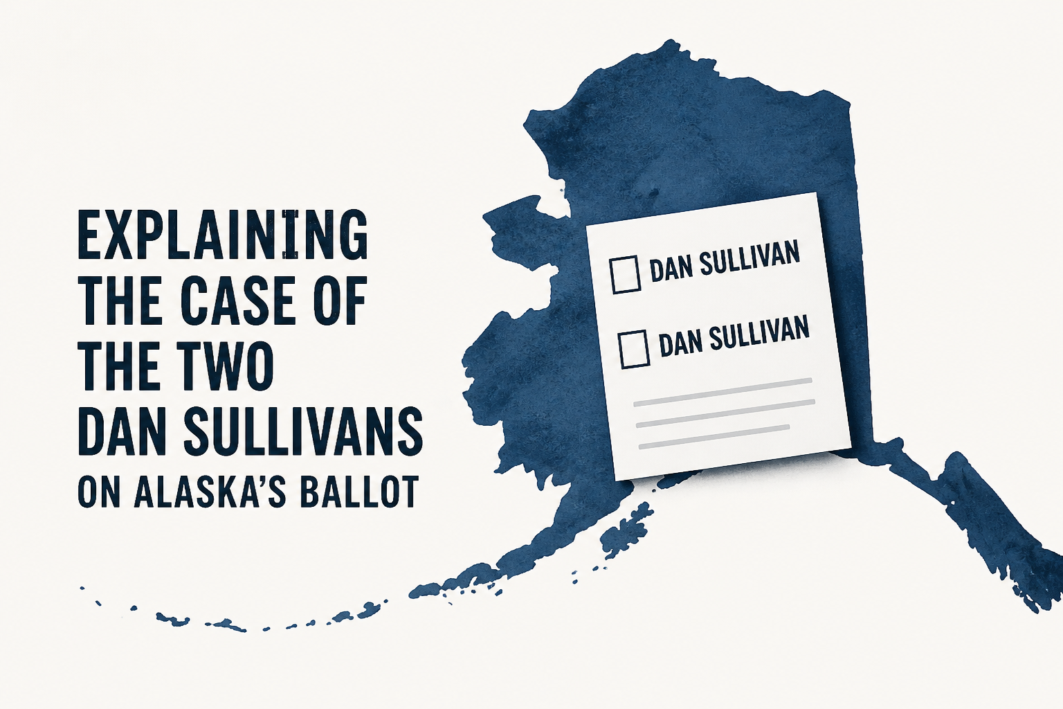 Explaining the Case of the Two Dan Sullivans on Alaska's Ballot