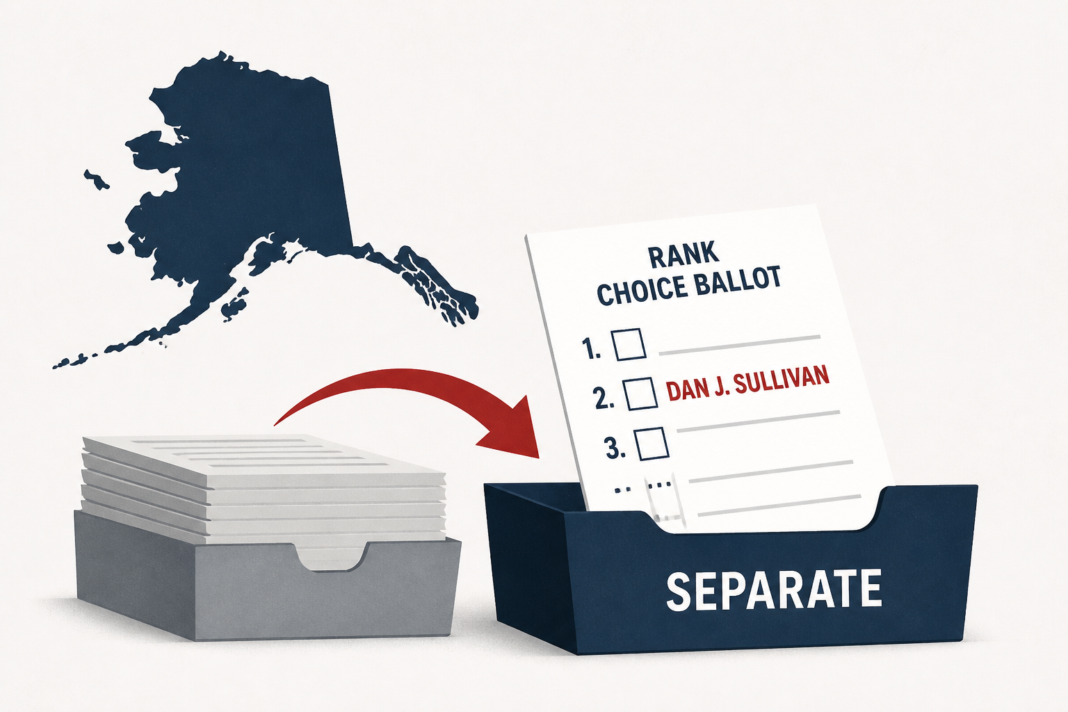 Justice Department requests separating Alaska ballots that rank Dan J. Sullivan in Senate race