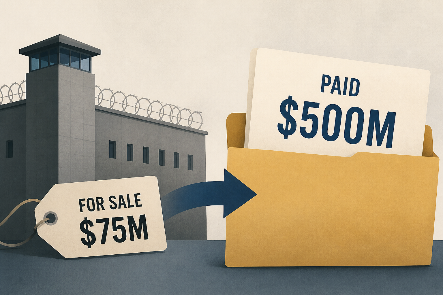 A Minnesota prison was for sale at $75M. ICE paid nearly $500M for it