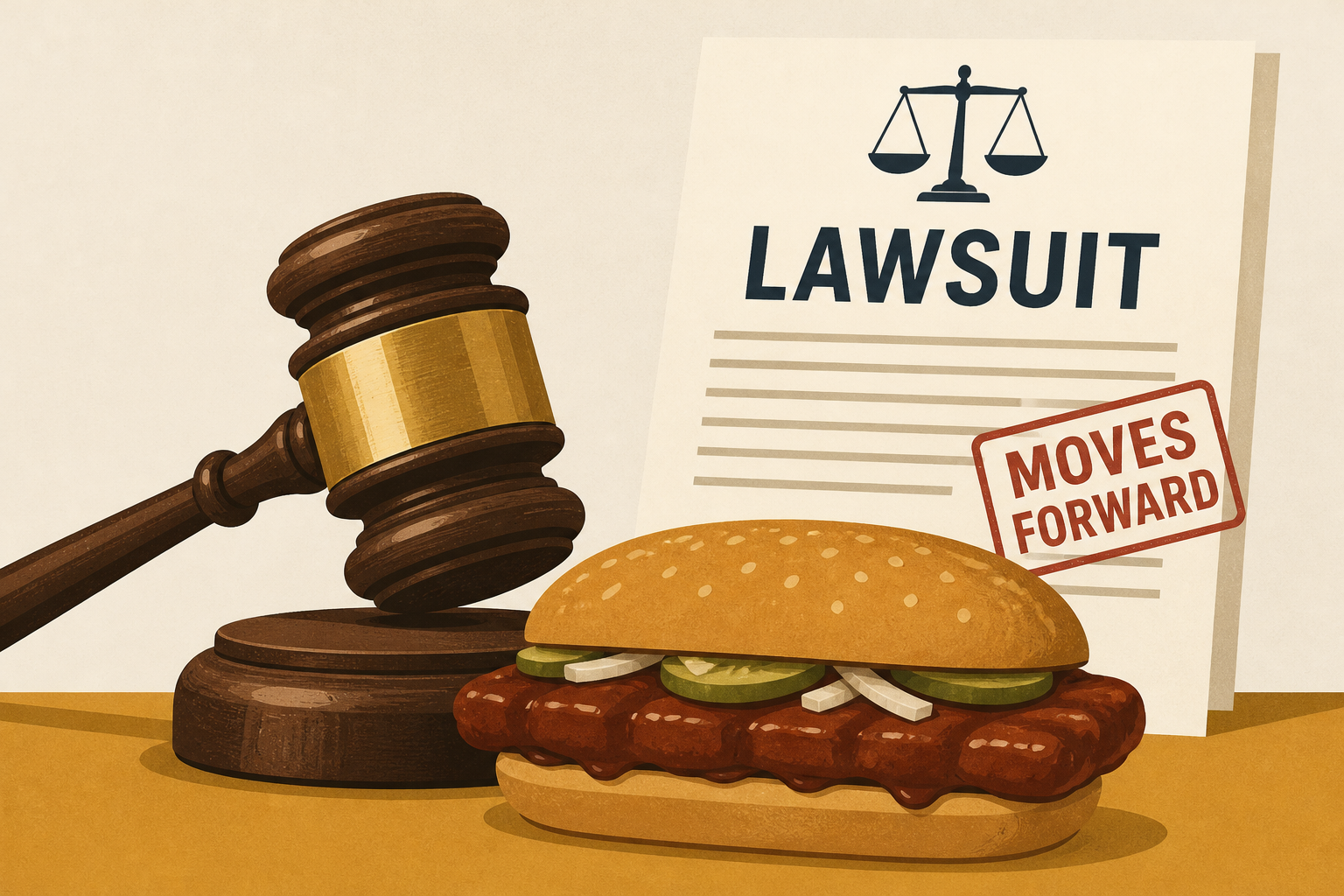 McDonald's McRib lawsuit moves forward after federal judge's ruling