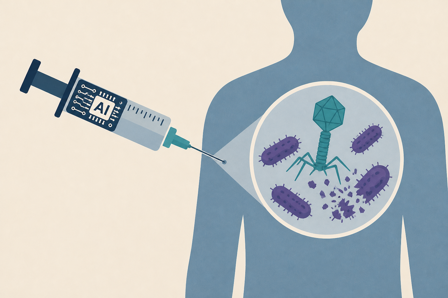 A human subject has been injected with an AI-designed virus aiming to kill antibiotic-resistant bacteria, so let's see how that turns out