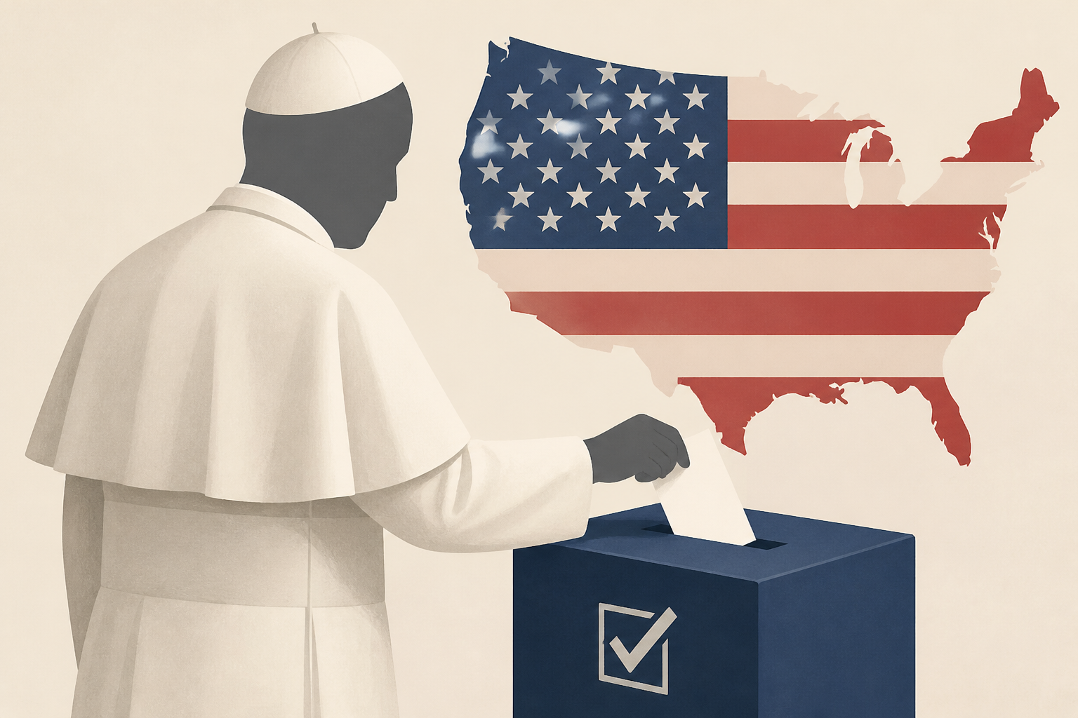 Pope Leo becomes first pontiff to vote in US general election