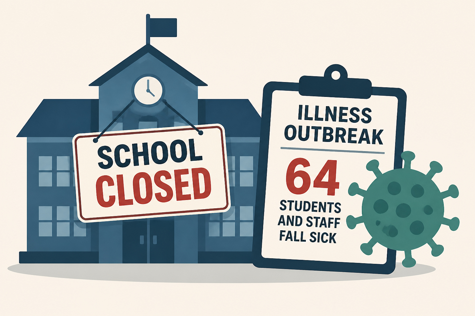 Illness Outbreak Closes Maryland Elementary School After 64 Students and Staff Fall Sick