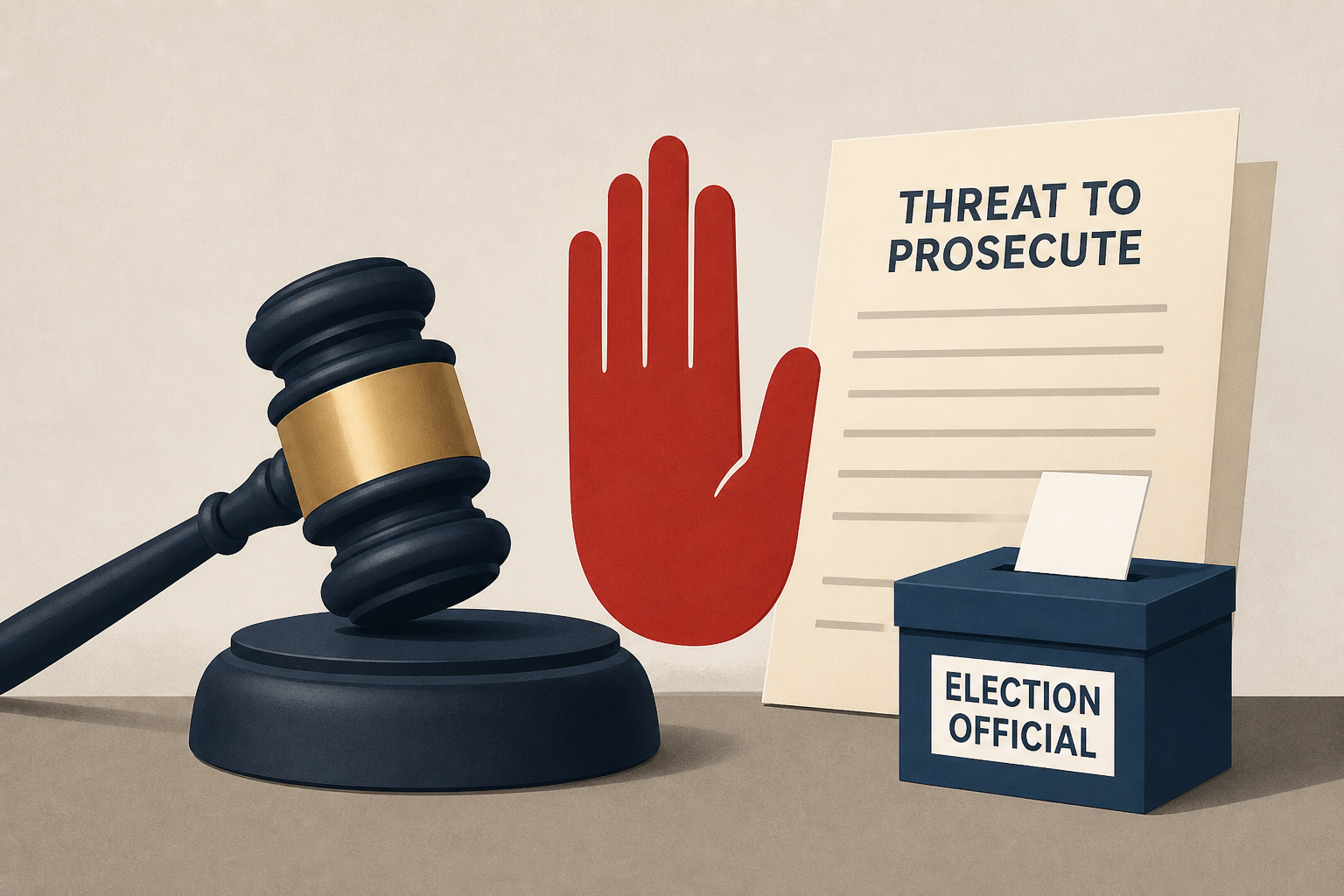 Judge orders DOJ to stop threatening to prosecute election officials
