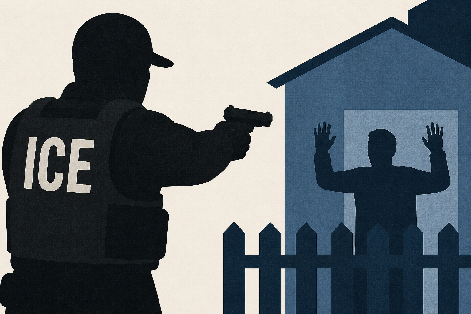 ICE agent appears to point gun at neighbor during tense North Hollywood arrest caught on video