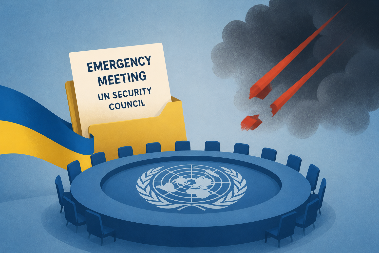Ukraine Requests Emergency UN Security Council Meeting Over Russian Strikes