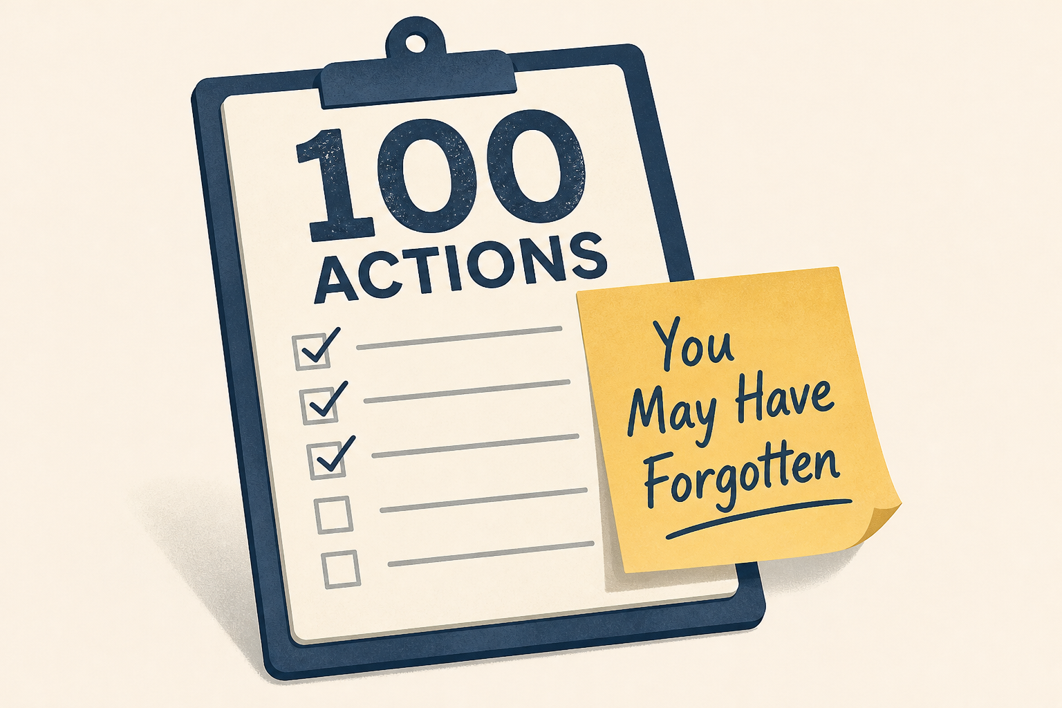 100 Actions You May Have Forgotten