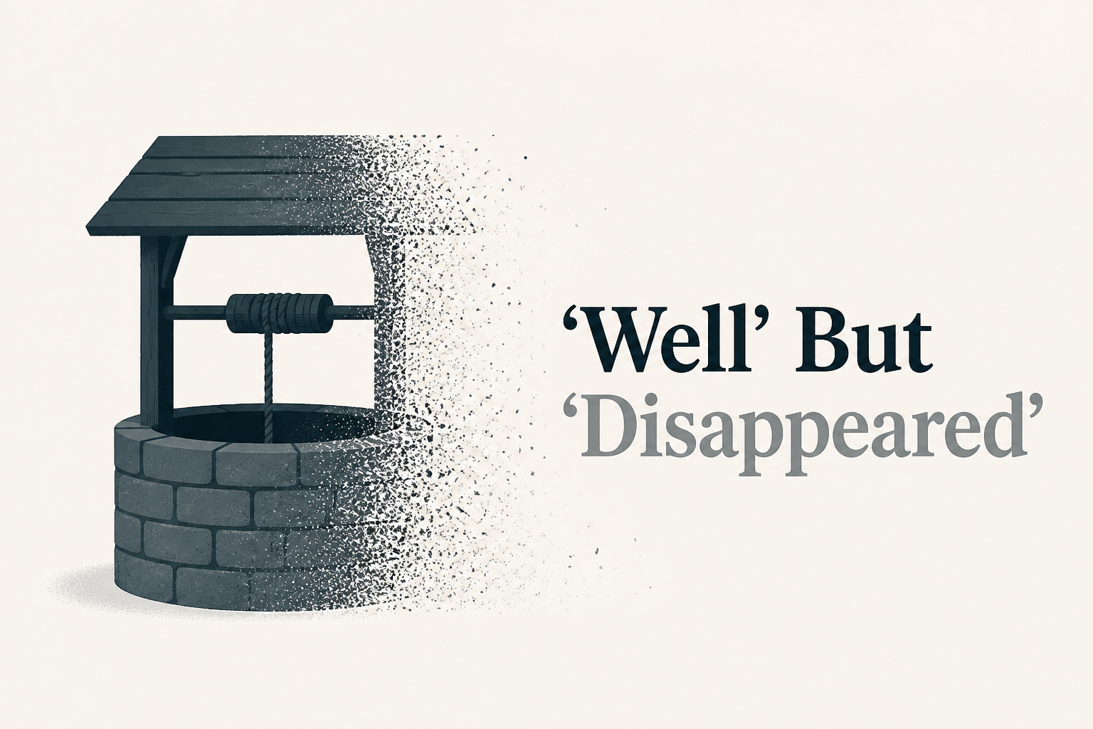 'Well' But 'Disappeared'