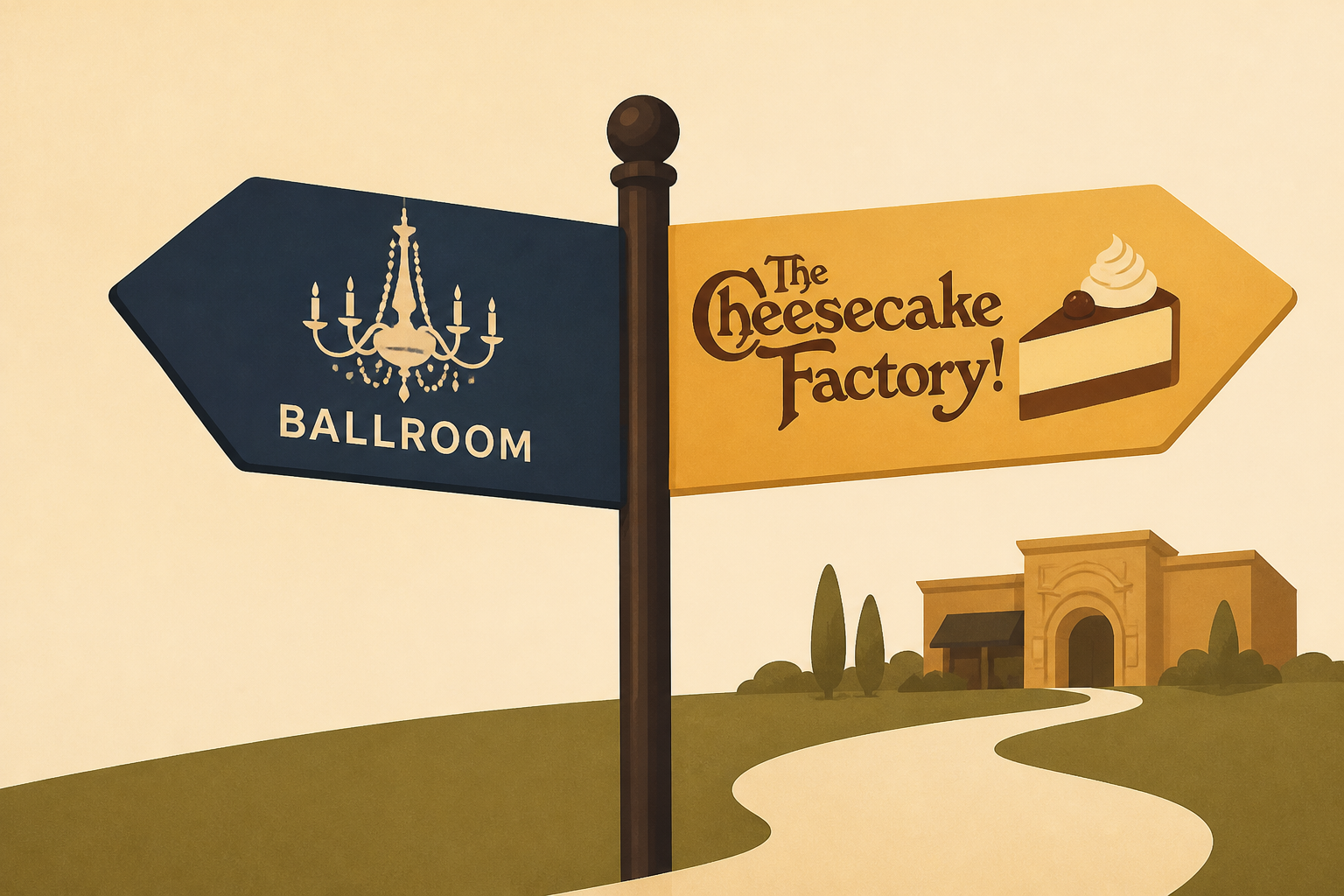 Perspective: Forget the ballroom, we're headed to Cheesecake Factory!
