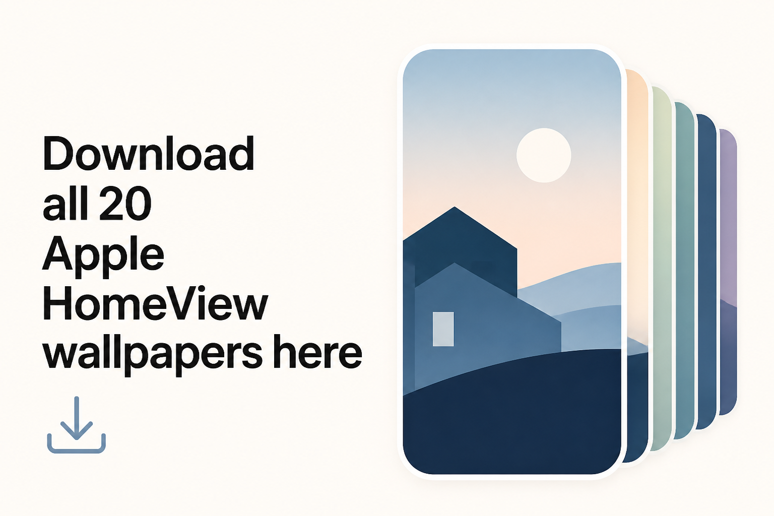 Download all 20 Apple HomeView wallpapers here