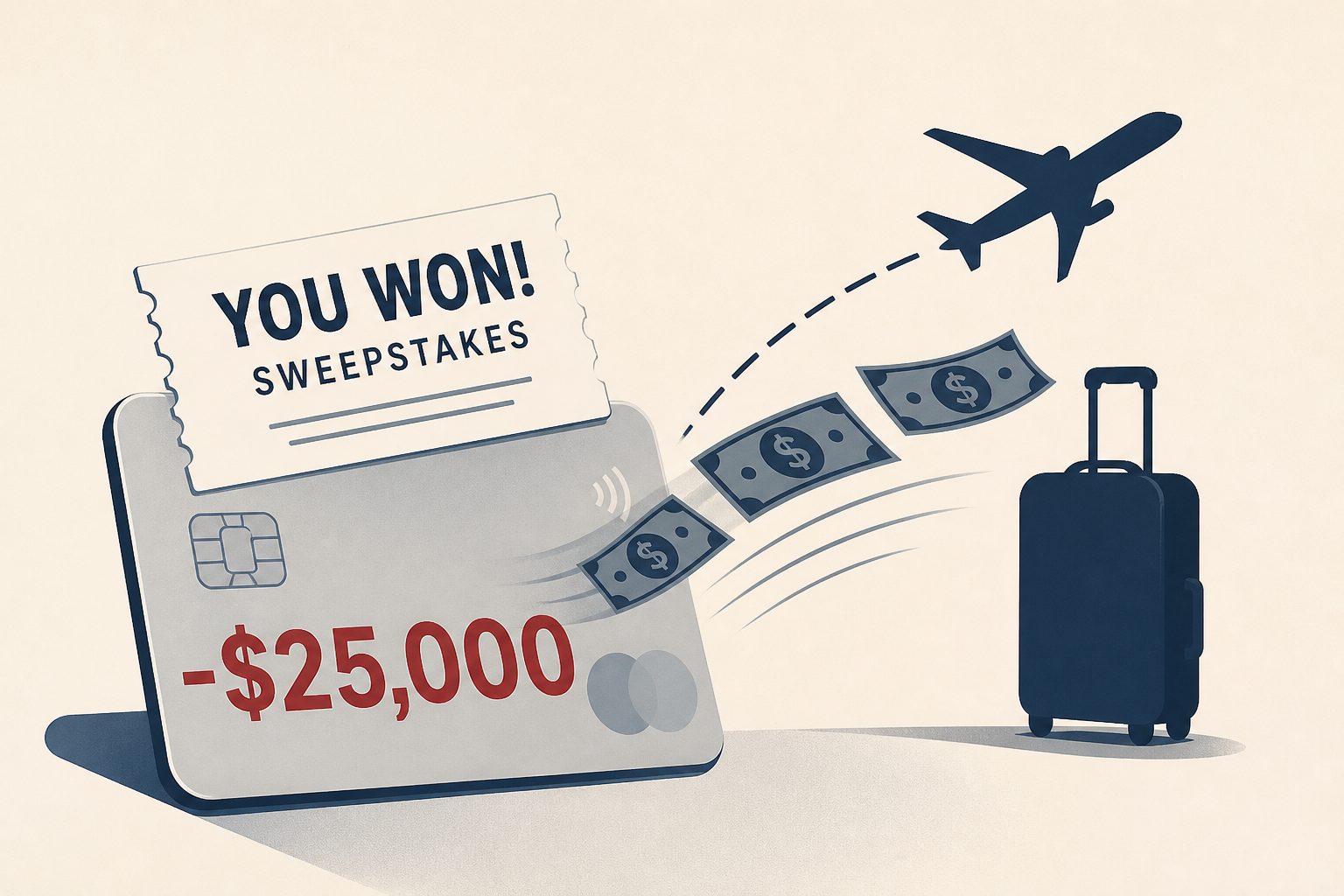 Florida woman, 75, lost $25K in a fake sweepstakes - deputies say a New York flight attendant flew in and got onto her Apple Card