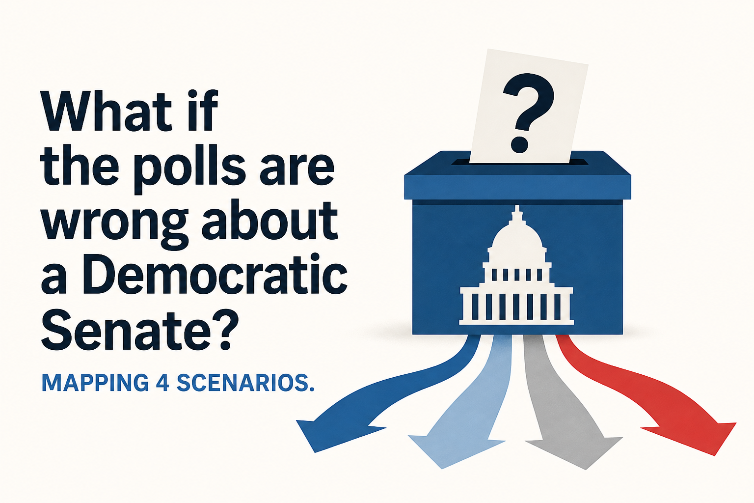 What if the polls are wrong about a Democratic Senate? Mapping 4 scenarios.