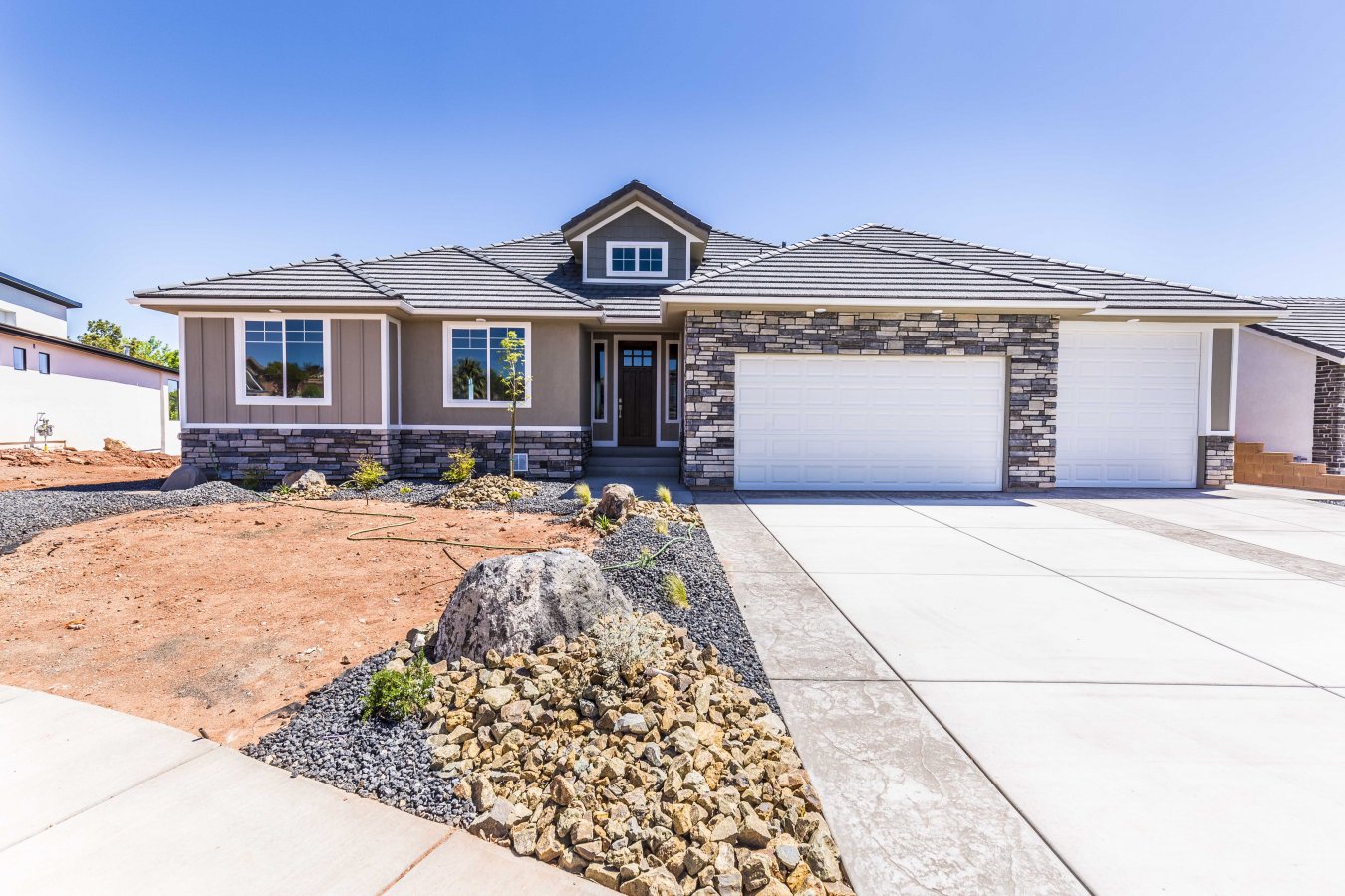 32009 New walk out home on private cu-de-sac located close to schools, parks and shopping. Lower level includes a kitchen, 2nd Master Bedroom, large family room and private entrance. Oversized garage.