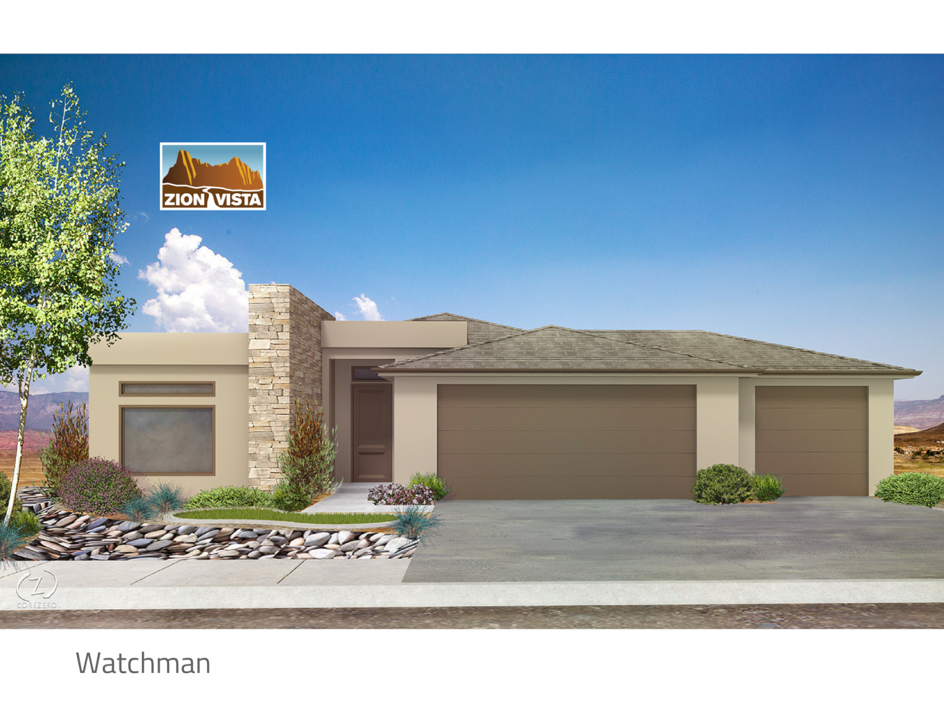 34562 Come catch the views at Zion Vista. Standard features include 8' doors in living areas, choice of quartz or granite countertops, designer LVP in high traffic areas. Front landscaping to be included. HOA will include the following Common Areas: Rlington/1760 West, Entry Ways, Parks, East Park, Pickleball Court, Restrooms, Picnic Area, West Park landscaped with desert trees/bushes/benches.