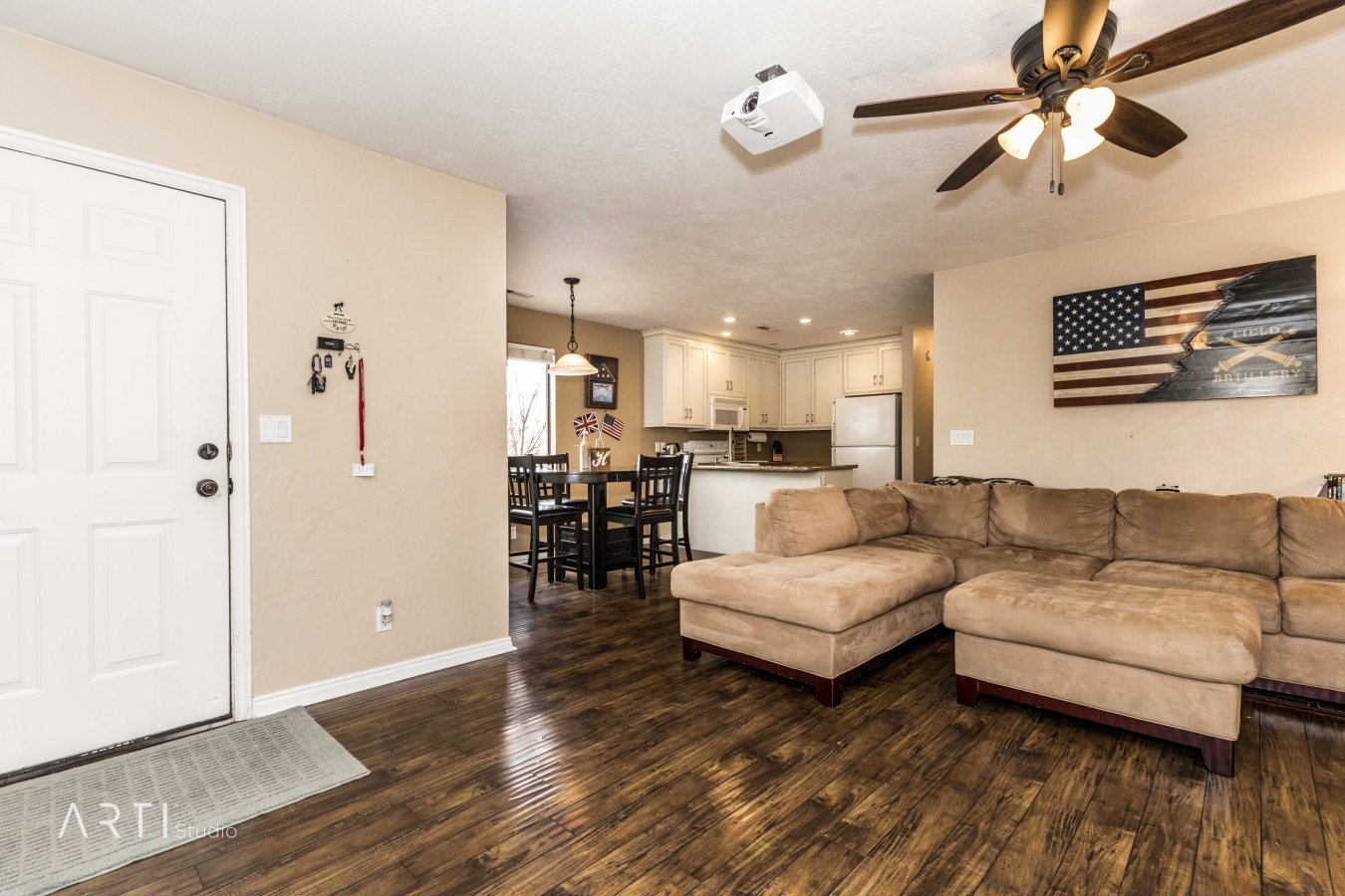 36818 Great Location, Very rare find. Darling Condo features custom cabinets in kitchen, wood laminate flooring, custom sliding barn door for back deck access. Views of Pine Valley Mountain.