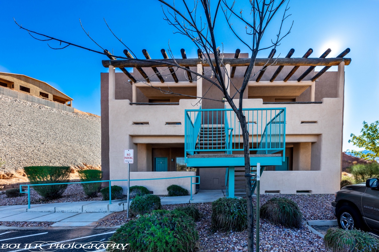 37048 A very private condo is calling your name! If you're in search of a 2 bedroom condo close to Las Vegas and golf you need not look any further. This recently renovated condo will steal your heart. It is located in the only four-plex condo in Mesquite with plenty of storage. This particular unit has parking just outside the front door. It sits alone with only 3 other units and offers a open floor plan for entertaining your guests. The master suite offers a walk-in shower that is easily wheel chair accessible. Both of the bedrooms have large walk-in closets. As an owner of this condo you will have access to the Mesquite Vistas Sports Club where you can enjoy the pool, Jacuzzi, pickle-ball, tennis and workout room. Did I mention they also serve food and beverages. Thank you for looking at my listing.