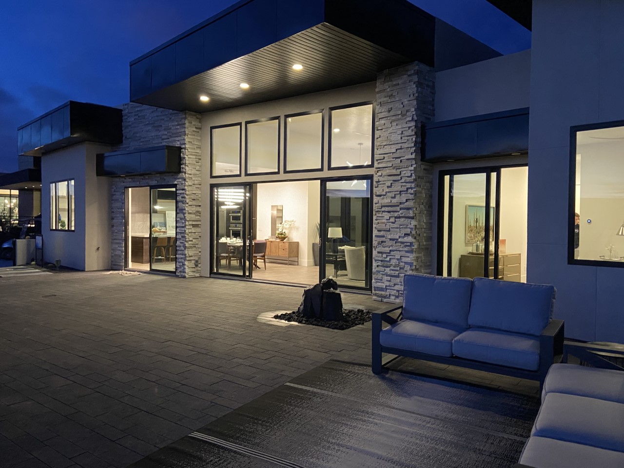 38389 Discover the serenity of Copper Rock. Copper Rock is an approved subdivision for nightly rentals! This modern home faces south and capitalizes on Southern Utah's stunning natural light. The master bedroom, main living space, and kitchen all look out onto the golf course. Every bedroom has its own outdoor access to patio areas. The office features a striking glass corner door.The great room feels spacious with 14' vaulted ceilings. And I won't forget about the roof top deck with lounge area and hot tub. Experience luxury here. VIRTUAL TOUR-https://my.matterport.com/show/?m=WzsfSEmGvXC&brand=0
