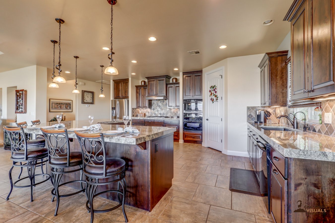 38642 Don't Miss out on this Exquisite home w/ Incredible views of Pine Valley Mt! Not to mention the uncompromising quality throughout the home w/ an open floor plan, many upgrades & n incredible kitchen for entertaining. Over $50k of built-in cabinetry for office, garage/man cave, great room & master closet. Climate controlled garage & amazing backyard w/ swimming pool!