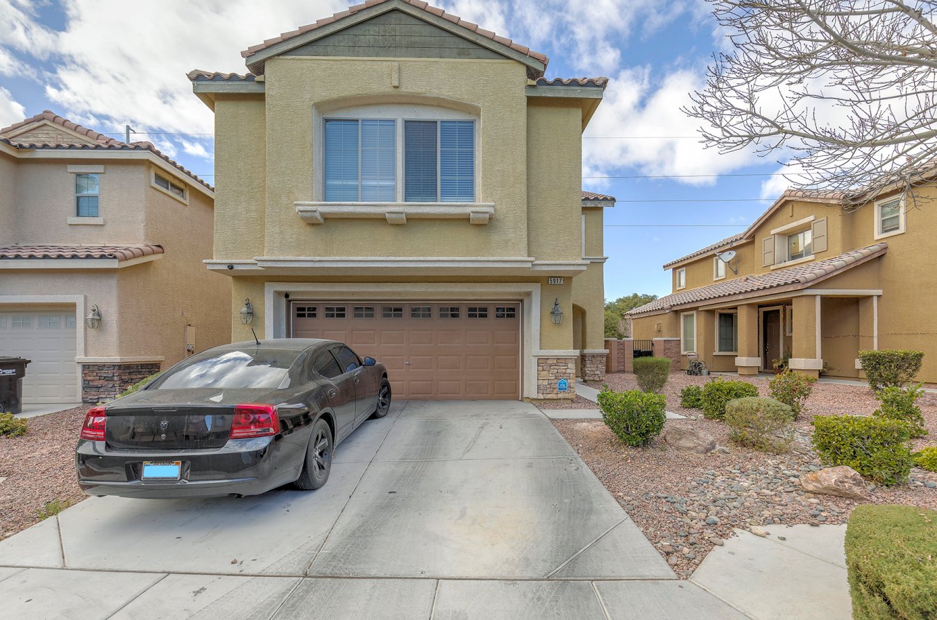38720 Grace, class and Style are incorporated into the Traditional style design. Located in the North Las Vegas area this 5 bedroom, 3 bath home meets all demands. Huge kitchen invites stainless steel appliances, a dining space, large great room for intimate gathering, wide open staircase, new carpet, Hardwood floors, and ceiling fans through out. This is a home you do not want to miss out its priced to sell. Contact list agent today!