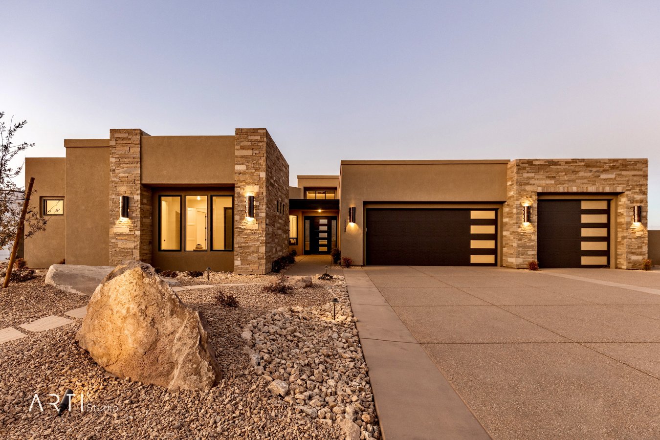 38784 This Beautiful home is well appointed atop one of the finest lots in Stone Cliff. The pure Unique Elegance will capture you the moment you step inside. Kitchen showcases a Stunning Oversized Quartz Waterfall Island w/ Raised Butcher Block Snack Area on opposite end; Custom Clear White Oak Cabinetry & Viking Appliances. Butt Glazed Windows along the entire back wall & Fully Opening Panoramic Doors leading out to the covered back patio. Enjoy the best of both worlds, indoor/outdoor living, as you take in Expansive Views from Snow Canyon to Zion. Great Room features Fireplace Wall with Natural Stone, Quartz Accents and Mahogany Cabinets. Private Mater Suite with Stone Accent Wall and more Panoramic Doors. Imagine waking up every morning to the most Breathtaking View of Pine Valley Mountain. Split floor plan provides Guest Quarters with own private access to Center Courtyard. Interior Entry with Custom Iron Door and Exquisite Chandelier that is a piece of art. This home was Beautifully Crafted, every last detail was thoughtfully designed and constructed to offer Quality and Efficiency. See for yourself by clicking on the 3D Virtual Tour and be sure to check out the complete list of Custom Features and Details in the Document Section.