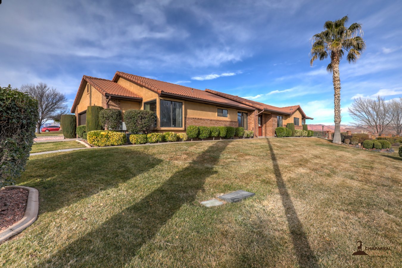 39467 Enjoy the Incredible Views of the Red Mountains & Pine Valley from this immaculate home. Featuring new paint, an open and functional floor plan w/ large great room and lots of storage. Located close to the pool and public amenities. Do not miss this amazing home!!