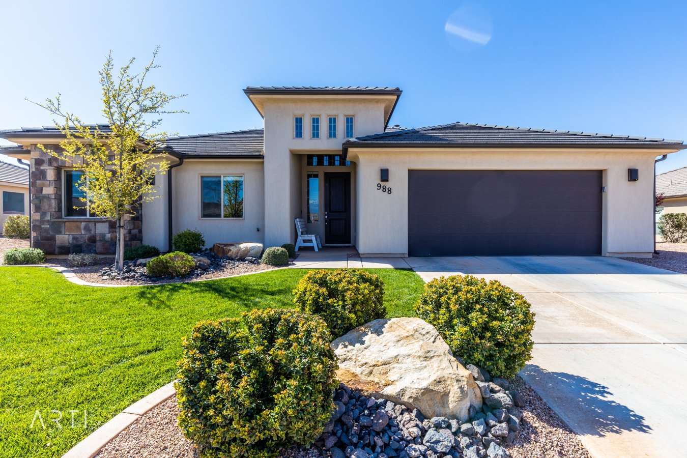 40341 This is the one you have been looking for! Adorable, immaculate and located in a much-desired neighborhood, this cozy nest will welcome you home! Walk through the virtual tour and you will see what tender care has been taken of this great place! Beautiful open kitchen and gathering area with white cabinets and amazing tile details! Front yard landscaping is included in the low HOA fees.