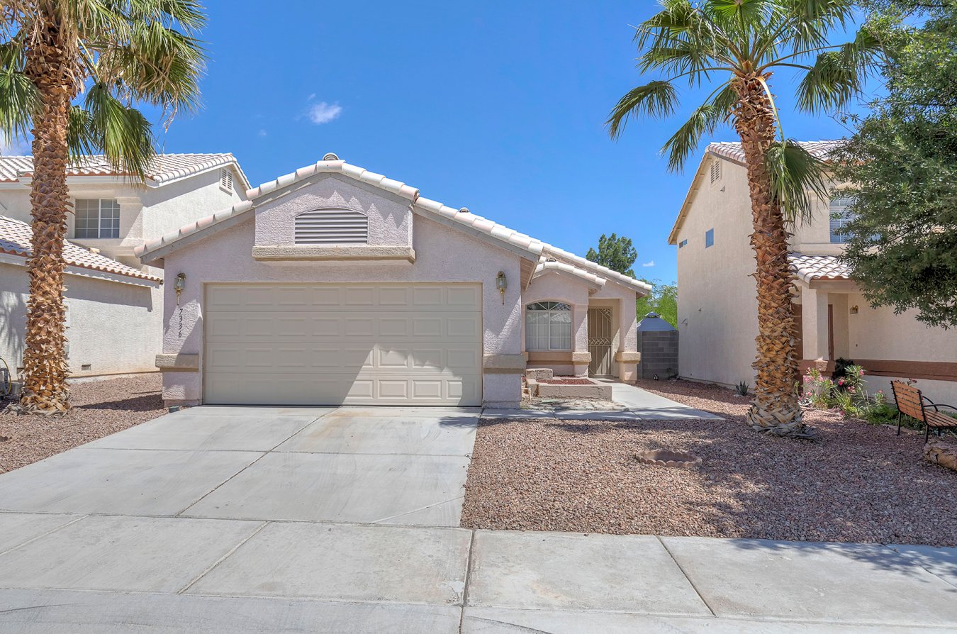 40774 LOVELY SINGLE STORY HOME NESTLED IN QUIET NEIGHBORHOOD, NEW KITCHEN CABINETS, GRANITE COUNTER TOPS IN KITCHEN AND BATHROOMS, INTERIOR FRESHLY PAINTED, TILE FLOORS THROUGHOUT, CARPET IN ALL 3 BR'S, NEW DISHWASHER, GARBAGE DISPOSAL, KITCHEN SINK AND FAUCETS, POT SHELVES, FRONT SECURITY DOOR, 2 CAR GARAGE, AUTOMATIC DOOR OPENER, FINISHED INTERIOR, GOOD SIZE YARD, DESERT LANDSCAPING.