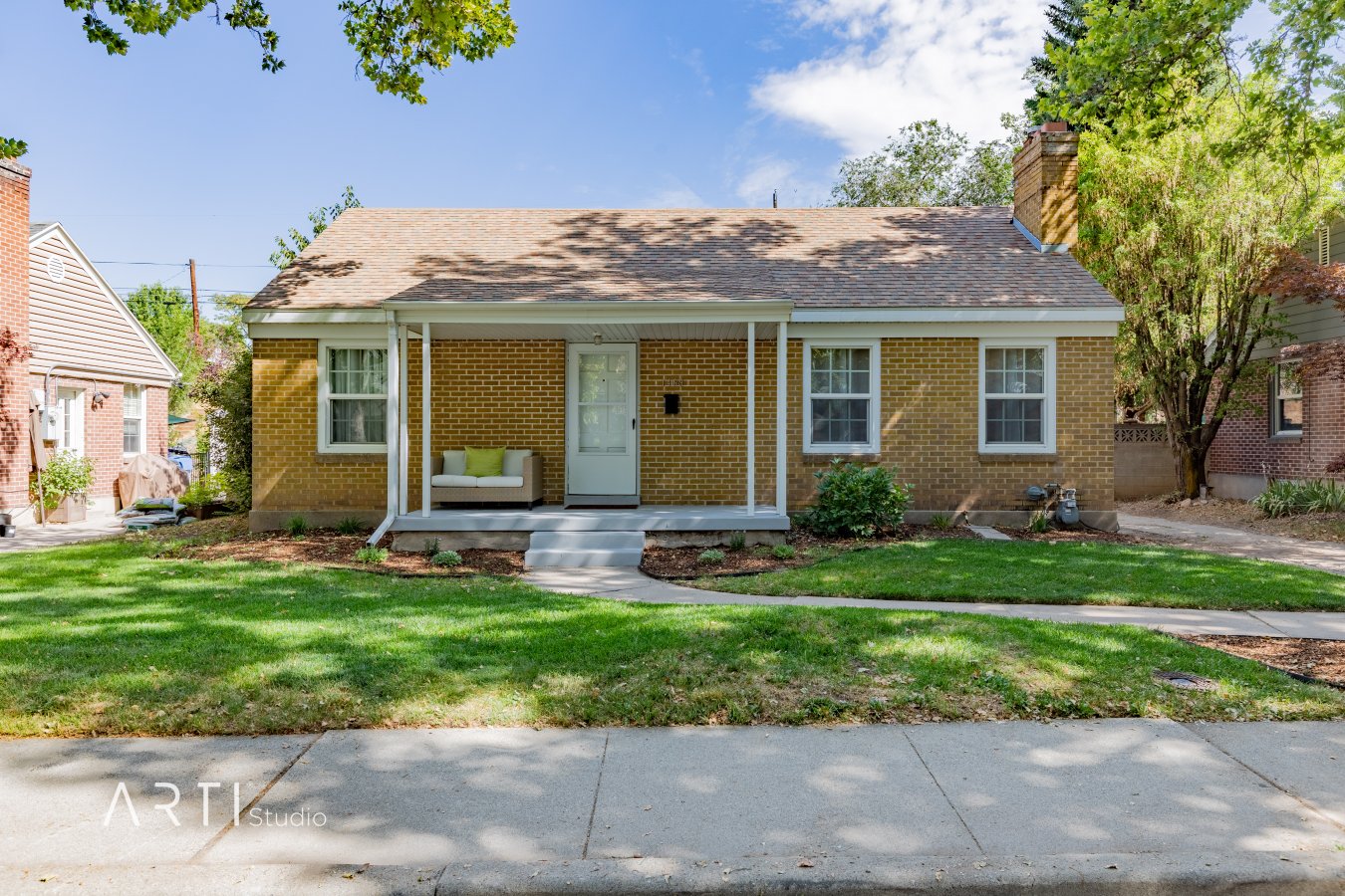 41833 Don't miss out on this cute bungalow/cottage located on a quiet, tree-lined street in Mountair Acres. This home features many updates! New updated kitchen with quartz counter tops, stainless steel appliances, and new cabinets. Upstairs bath has been updated with a new bathtub and vanity. The basement has also features a newly updated family room, 3 bedrooms, half bath with new carpet and paint. Updated interior and exterior electrical panels, as well as updated plumbing.
Stepping outside, you'll love spending your time in the quiet backyard, which features an old brick fireplace and the perfect space to host a BBQ with friends and family. Enjoy your evenings sitting on the front porch, enjoying the quiet atmosphere and the shade of the mature trees.
Square footage figures are provided as a courtesy estimate only and were obtained from county records . Buyer is advised to obtain an independent measurement.