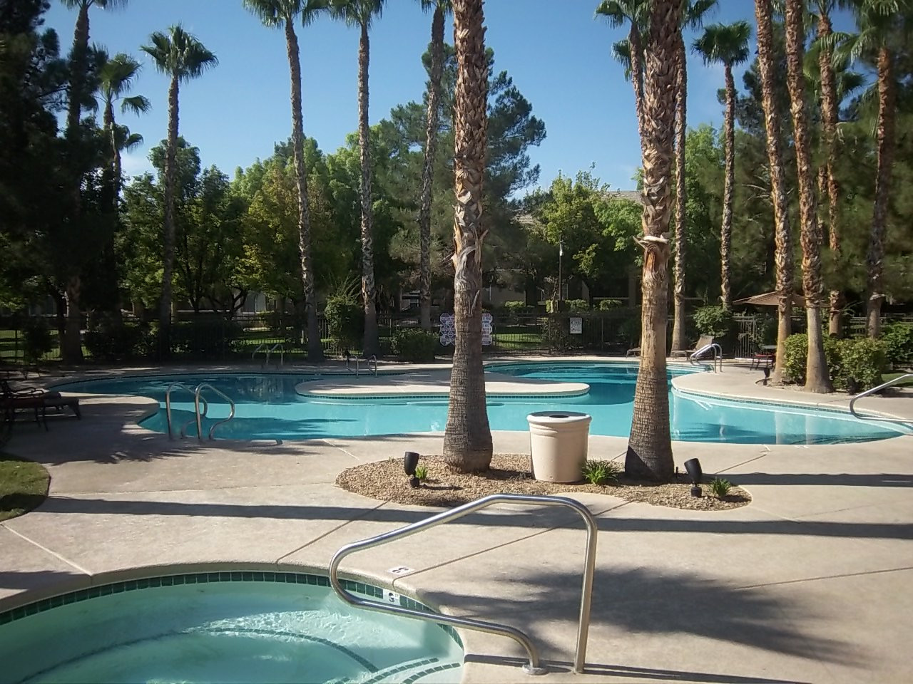 Great 3 bedroom condominium. Bright and open floor-plan with vaulted ceilings. Galley Kitchen has good storage space, breakfast bar and adjoins the living room and dining room. Master Suite with walk in closet and on suite bath. Includes all appliances, Covered balcony, community pool, spa, exercise room, 1 level on 1st floor, Gated Community
