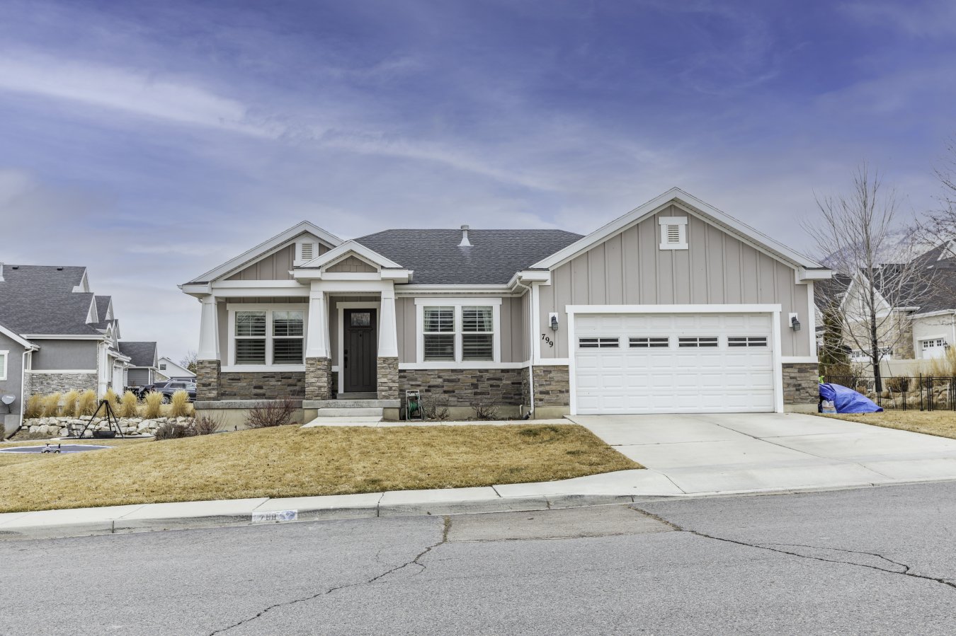 Beautiful craftsman style home in the heart of Pleasant Grove! You won't want to miss this one! Main living area is an open floor plan with vaulted ceilings which is great for entertaining guests. All rooms are on the main level with a Bonus room downstairs in the partially finished basement. Close to freeway access, parks, Pleasant Grove Rec. center, schools, stores and more!