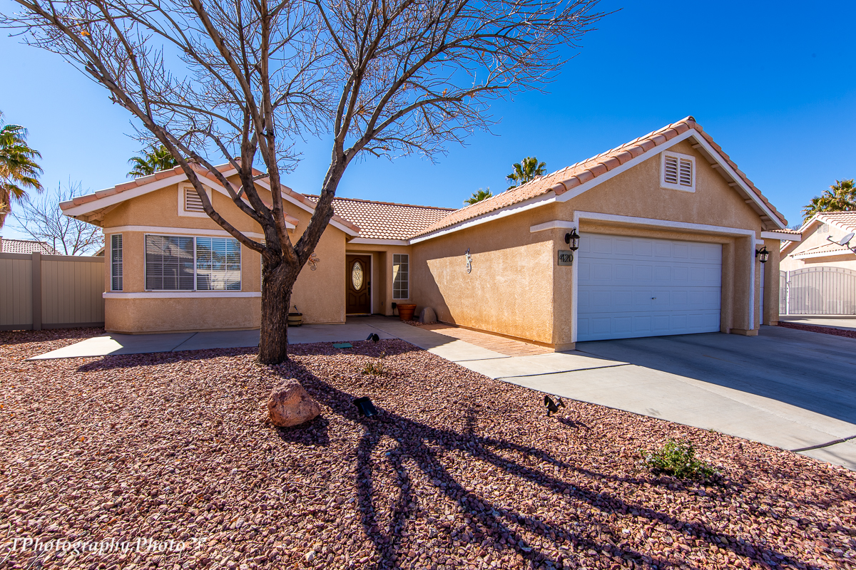 46457 Don't miss out on this beautifully renovated 3 Bedroom 2 Bath Home in a Non HOA Neighborhood! This home features 1568 Square Feet, a 3 Car Garage, located on a Cul-de-sac and a large lot ! When entering this home the first thing you will notice is all the upgrades! From the custom tile flooring to the breath taking kitchen. The kitchen has been completely remodeled with new cabinetry, extra storage, quartz countertops, stainless steel appliances, and new fixtures. The outside is just as impressive as the inside with a large fully fenced yard, covered patio, and storage shed. Mesquite is a premier location to soak up the sun with numerous activities such as our local recreation center, community events, world class golf, and much more!