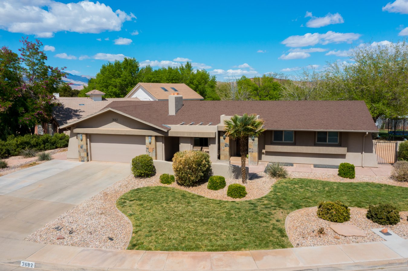 48063 Totally remodeled home on a large lot with no HOA! Everything redone from cabinets, counters, light fixtures & flooring to windows & texture on the wall. Beautiful finishes! Even well thought out items like attic fan & ''smart'' features. The inside is great, but check out the lot! With fruit & nut trees & room for a pool, casita, or whatever you want. Two Irrigation shares too! See links below for lists of upgrades/features & items that are negotiable & excluded. Don't miss the 3D walkthrough!