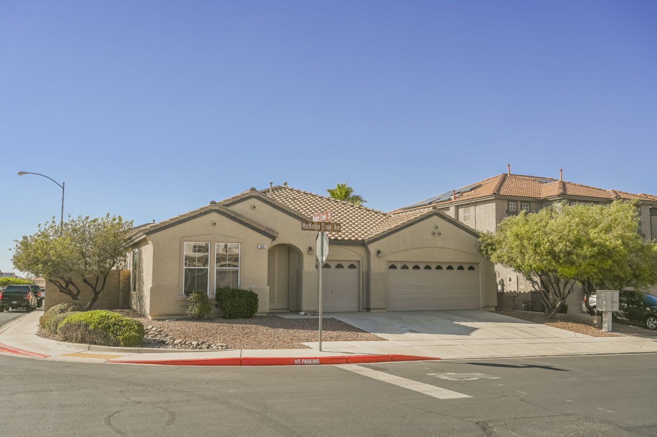 49139 Gorgeous Gated Community 1 Story, 3 Bedroom, 3 Car Garage Henderson Home! This One Boast Home Sweet Home! New Carpet, Tile Flooring, Blinds, and Ceiling Fans throughout. Formal Living Room in the Front, Separate Dining Room and Large, Open Kitchen to Host All the Gatherings. The Kitchen has Granite Countertops, Oversized Island, Double Ovens and Cooktop and Ample Cabinet Space. Kitchen Opens to the Family Room which has a Cozy Fireplace. Primary Bedroom is Separate from the Other Rooms for Extra Privacy. Primary Bathroom has Garden Tub, Separate Shower, and Walk-In Closet. The Den can be used as an Office, Craft Room or that Man Cave. Backyard that Covered Patio Perfect for those BBQ parties! 3 Car Garage to Store the ATV's, Bikes or 3 Cars!