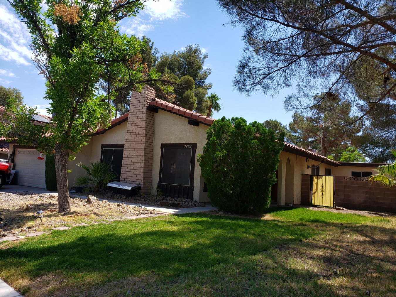 49344 Great opportunity for the right buyer! 5 Bedrooms, remodeled kitchen and baths, still needs some unfinished cosmetic work in parts of the home. Great open floor plan, fireplace in great room and family room, large sparkling pool/spa, backyard great for entertainment! Great RV gate, and area to the side of home for RV parking & toys! Very large lot, large pool for the hot summer! This is a must-see! Close access to freeway and shopping. No HOA! All appliances to stay, ceiling fans in all rooms. Nice appliances.