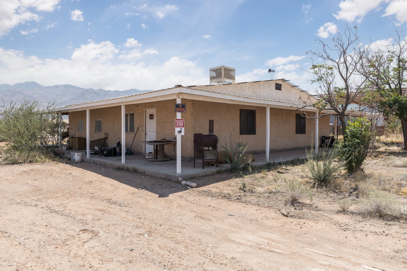 51114 Looking for a great desert location. Here it is in Scenic Arizona. Single level home with an open floor plan. Live in this rustic style home with your wood burning stove for those chilly winter nights. Kitchen is spacious and ready for your ideas and design. A great room that allows you to roam or entertain. The oversized master is a dream. It also comes with it grand and spacious master bath a garden tub makes the room. Enjoy the mountain views from the wrap around patio. RV parking is not a problem or any desert toys. Come and make this one acre lot/home your desert Oasis. The seller is not making any changes and selling in as is condition. Possibilities of owning the neighboring lot is also an additional option. Lots of riding trail surround this property. The Nevada border is up the road. Many activities await along with championship golf courses. Live here full time or enjoy the great winter weather this area has to offer. Explore this home before ever arriving click on the following link: https://my.matterport.com/show/?m=j4FkovWJjeF