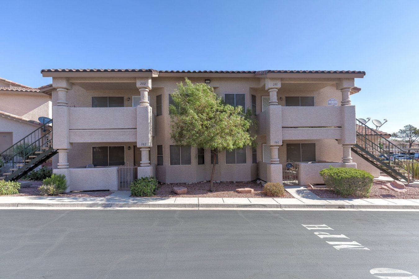 51355 Lovely 2 Bedroom, 2 Bathroom condo in the Summerlin Area, but without the high fees. Located in the secluded portion of Rock Springs Vista, this gated property offers the carefree Vegas lifestyle. Convenient height breakfast bar. Glass top range. Gated patio area. The kitchen boasts a Corian countertop with a no-lip sink. The bedrooms are spacious with lots of closet space. Deep linen closet. There is additional exterior storage. The community has a dog run. There are several spaces for your boat or RV parking. Down the street is the Kellogg Zaher 110 acre sports complex with walking trails, BBQ and picnic areas, three dog runs, and two playgrounds. It also contains the Amanda and Stacy Darling Tennis Center.