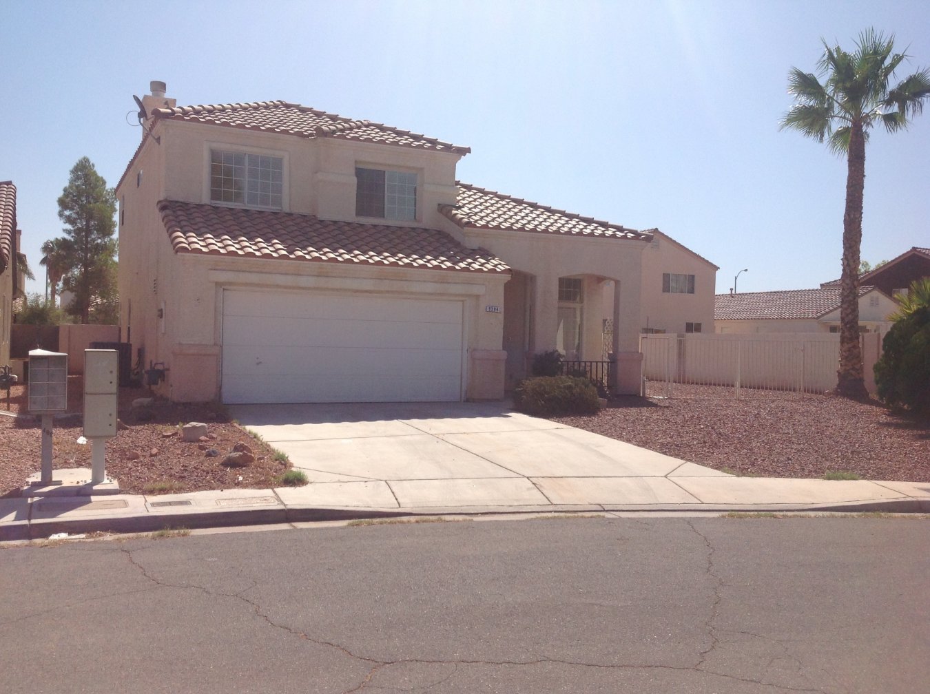 Great 1606 Sq Ft home with 4 bedrooms and 3 Baths, 2 car garage. Fresh paint inside and out, new carpet upstairs, tile on main floor, all appliances, Plenty of room for RV parking, Desert landscaping, Pool sized back yard