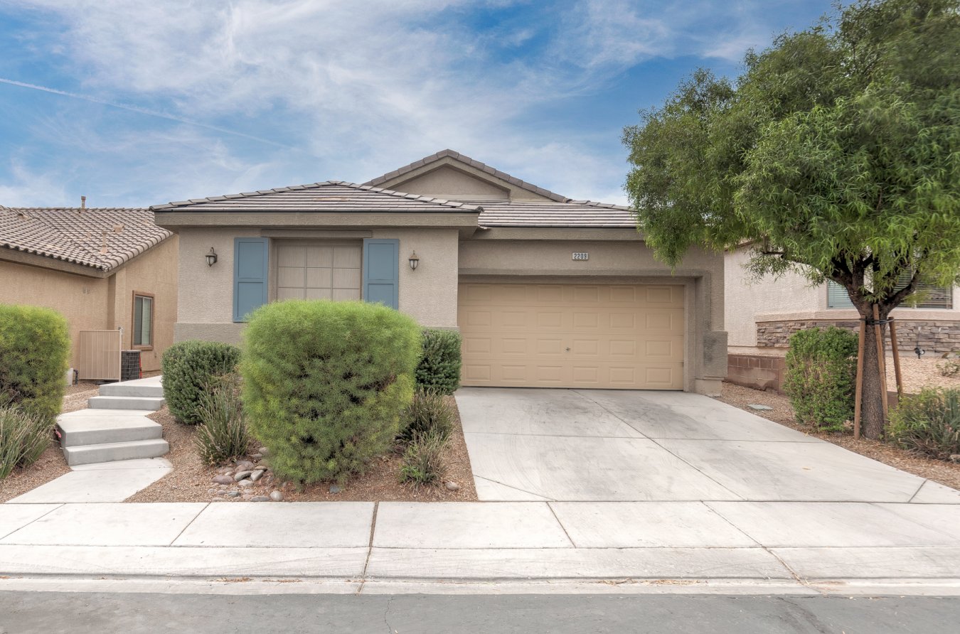52332 Investor Only! The perfect income property! Gated community! This 1 story home boasts 1783 sq ft, and has 3 bedrooms, 2 baths, a den, and 2 car garage. * Granite countertops * All appliances included * Covered patio & low-maintenance turf back yard * Large Primary bedroom has 2 walk-in closets * 1 block from Tropical Breeze Park * Just minutes to grocery, casino, restaurants, shopping * Hurry!