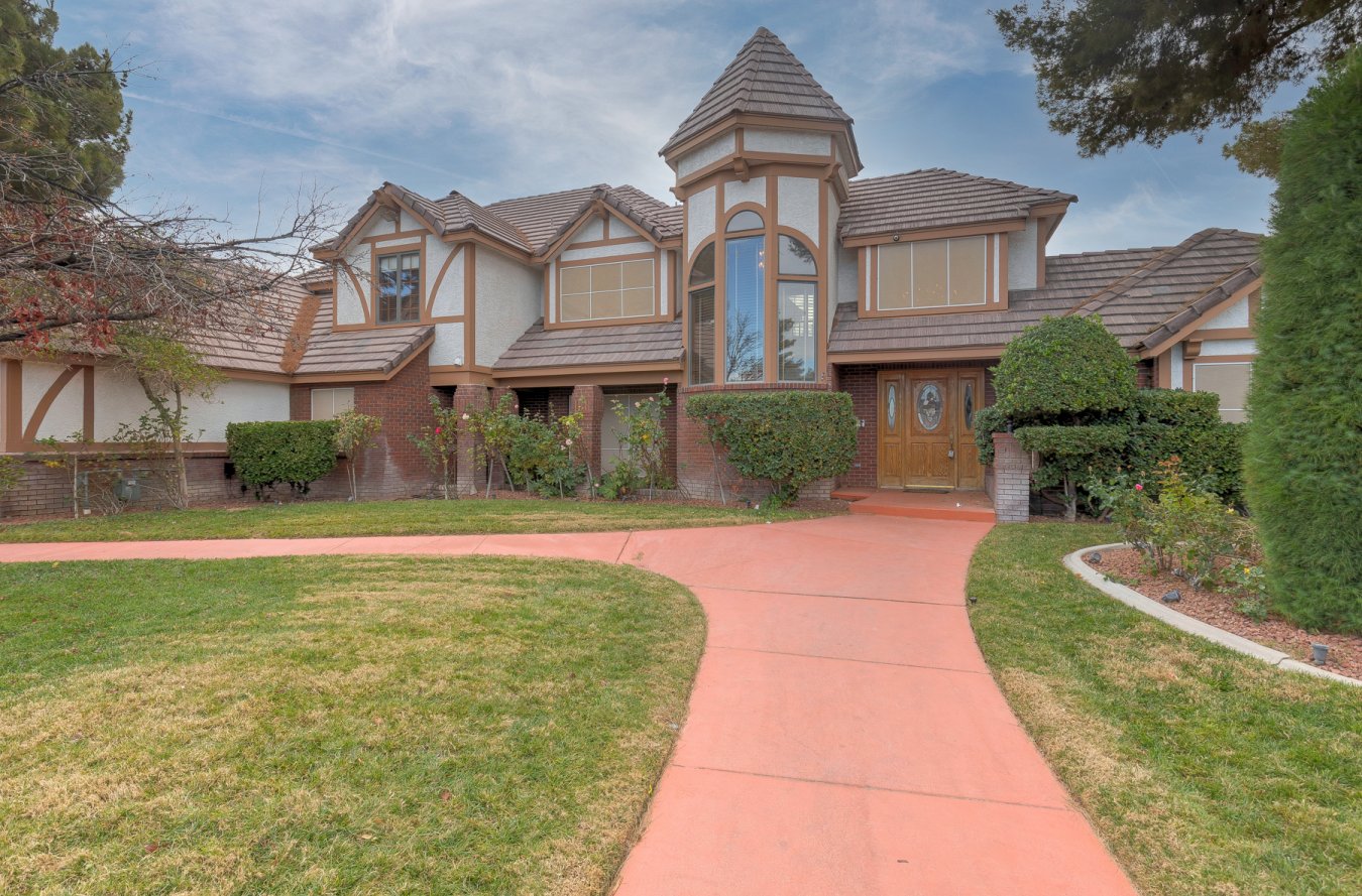So much potential here!! Sprawling custom built home that offers over 4300 square feet of living space situated on an over half acre cul-de-sac lot! Some of the great features include 3 car garage PLUS a single detached garage, RV/boat parking, lush landscaping and no HOA! Huge master bedroom on 1st floor with French doors leading to backyard. Private entertainer's backyard with covered patio, built-in BBQ, in-ground heated pool with slide and water feature plus an above ground spa. Enormous kitchen features granite counters with island, gas cooktop & double built-in ovens. This home also offers formal living & dining rooms. You'll also love the spacious office/den with double door entry, brick fireplace & built-ins. Upstairs you'll find 3 additional bedrooms with the possibility of 4 bedrooms. This private estate has no neighbors behind. House does need updating but offers the perfect opportunity to make this your dream home.