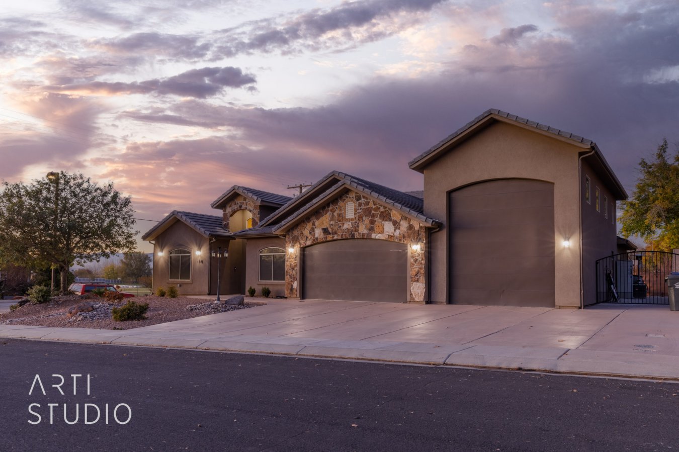 53337 Need space? This hard-to-find gem has it! The 2 Master suites plus 2 guest rooms with a split wing floor plan provide plenty of privacy. The large kitchen has ample cabinet and pantry storage and a large dining area. The open concept keeps everyone together in the family room complete with beautiful built-ins for even more storage. The laundry room is huge and includes cabinets and a place to fold and hang your clean laundry. The massive epoxy coated garage provides parking for 3-4 cars and an RV! In addition, a water softener system has been installed. The yards are fully landscaped, low maintenance, with painted concrete. The backyard features access from the main master bedroom, accent lighting, covered patio, fully finished gazebo with lights and shades, and Bluetooth speakers. Alexa enabled smart light switches installed throughout and motion switched installed in some areas. Smart thermostat installed. In the hall there is a massive storage closet to fit all of your needs. Backyard accent lighting have auto on/off switch. An extra electrical circuit has been installed to allow for an additional AC to be installed in the garage. Extra insulation has been added to the attic and solar screens have been added to the windows to increase the energy efficiency of the home. The views are incredible and the picture windows on the back of the house allow you to really take in the views. Some additional upgrades include: Cat 6 Network throughout the home, rain gutters, toilets, newer appliances in kitchen, vinyl blinds, upgraded ceiling fans in two bedrooms, additional concrete on side of driveway and backyard including walkways around house. Owner/Agent.