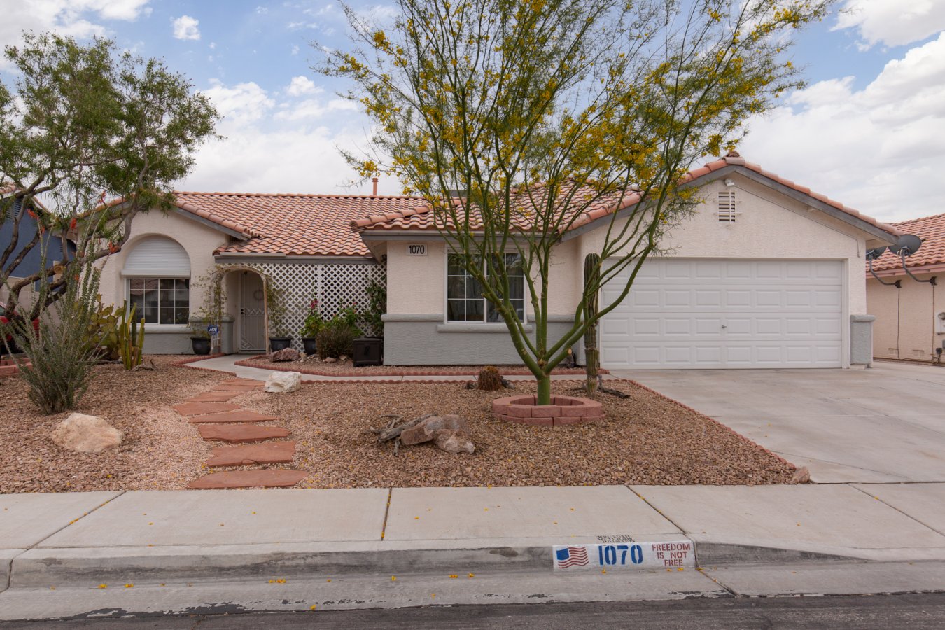 SINGLE STORY HOME WITH 4 BEDROOMS, 1 PRIMARY RETREAT AREA OR BONUS ROOM AND 2 FULL BATHROOMS, LOCATED IN A CUL DE SAC WITH NO HOA! FAMILY ROOM WITH FIREPLACE, KITCHEN WITH TILED ISLAND AND LOTS OF CABINET SPACE. TILE AND WOOD FLOORING THROUGHOUT. ALL APPLIANCES INCLUDED AND ALL WINDOWS HAVE ROLLING SHUTTERS AND WINDOW COVERINGS. POSSIBLE RV PARKING ON SIDE OF THE HOME, PRIVATE REAR YARD WITH DESERT LANDSCAPING, COVERED PATIO, SHED AND HOT TUB. PRIMARY BATHROOM HAS A SAUNA. THIS IS THE PERFECT PLACE TO RELAX AND TO ENTERTAIN. COME SEE IT TODAY!