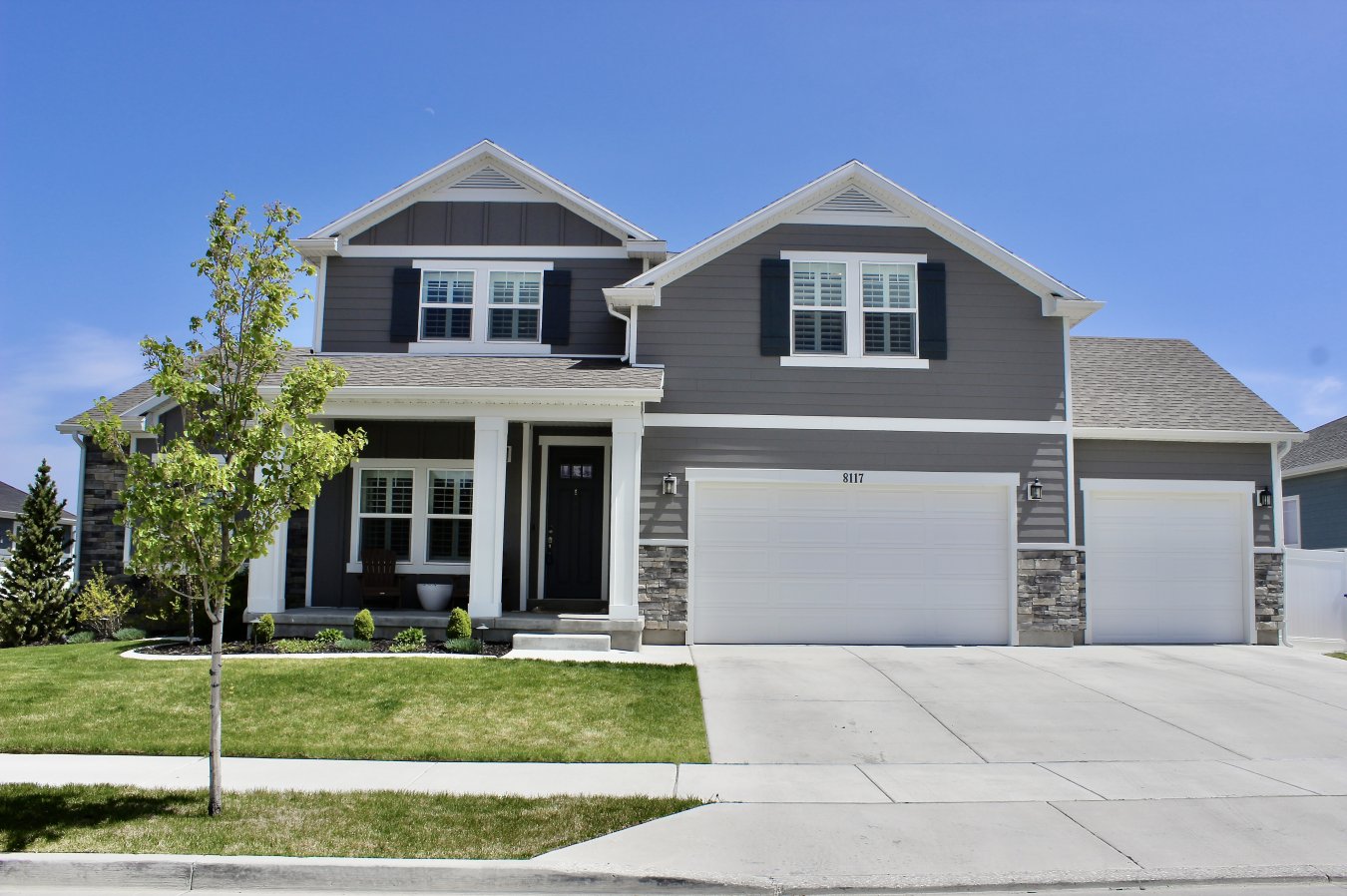 54514 Be swept off your feet by this stunning 2-story home features a large gourmet kitchen with a professionally upgraded large island & backsplash, lots of gorgeous white cabinets, and soft close drawers/hinges all throughout the home. Tons of upgrades with Floating shelves, quartz countertops, double ovens, gas cooktop, and a walk-in pantry with automatic lighting.
This open concept living, family room displays custom built-ins, 9' high ceilings throughout with a vaulted family room, 32' Fireplace, and a spacious master suite on the main makes this the perfect dream home.
Custom shutters on the front of the house, a large bonus room upstairs, completely finished walk-out basement, the professionally landscaped backyard includes a basketball court, and there is a BBQ gas line on deck with gorgeous surrounding mountain views to enjoy all year round.
The home is in a sought-after community with proximity to Mountain View Corridor, schools, parks, trails, and great shopping areas such as Jordan Landing and the District.