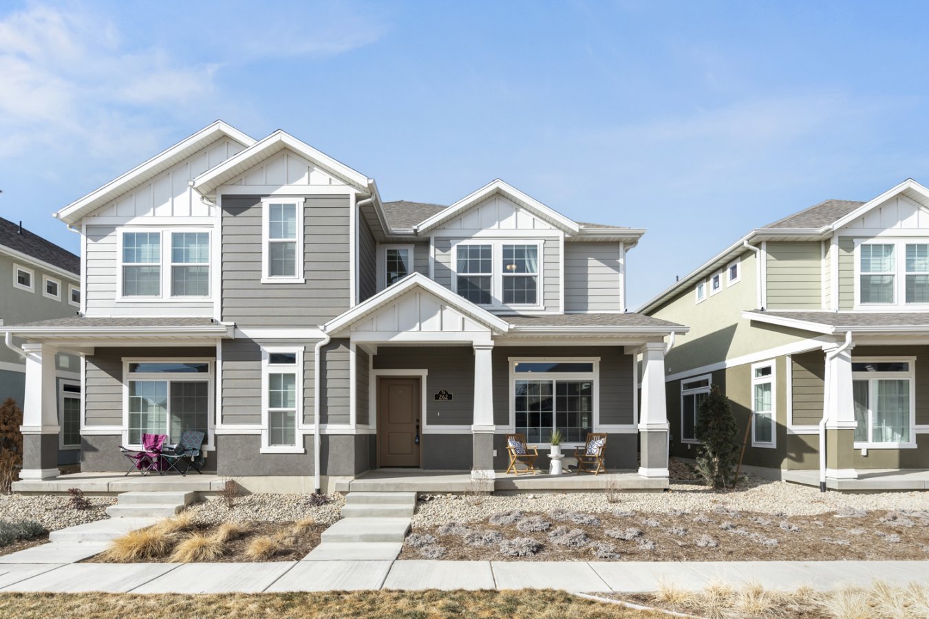 54584 Come see this darling townhome in the up and coming Wander development of Saratoga Springs! You will be welcomed by the bright and open layout which includes an Owner's Suite and two additional bedrooms on the second level. Enjoy the beautifully landscaped open space just outside the front door. Also included is a 2 car garage.