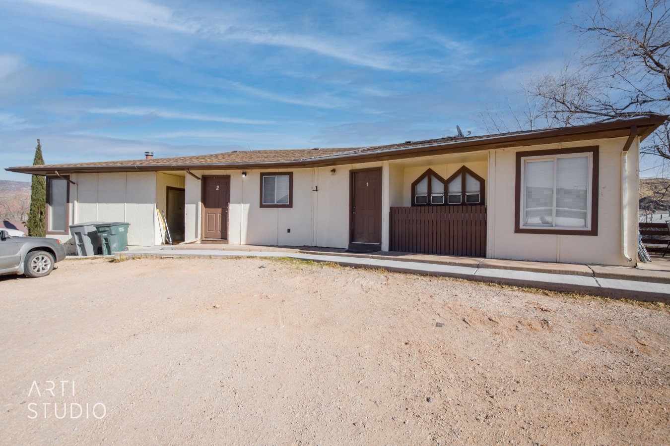 57361 Come see the excellent location for this large 4 unit building. The Owner has redesigned one of the larger units and added another private entrance so you can make a 5th rental unit. La Verkin is growing and is only a short distance to Zion National Park. This is a great place to live and rental properties are in high demand. PLEASE DO NOT DISTURB THE CURRENT TENANTS.